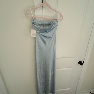 Elegant Blue Maxi Dress